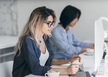Expert accountants managing general ledger and financial reports